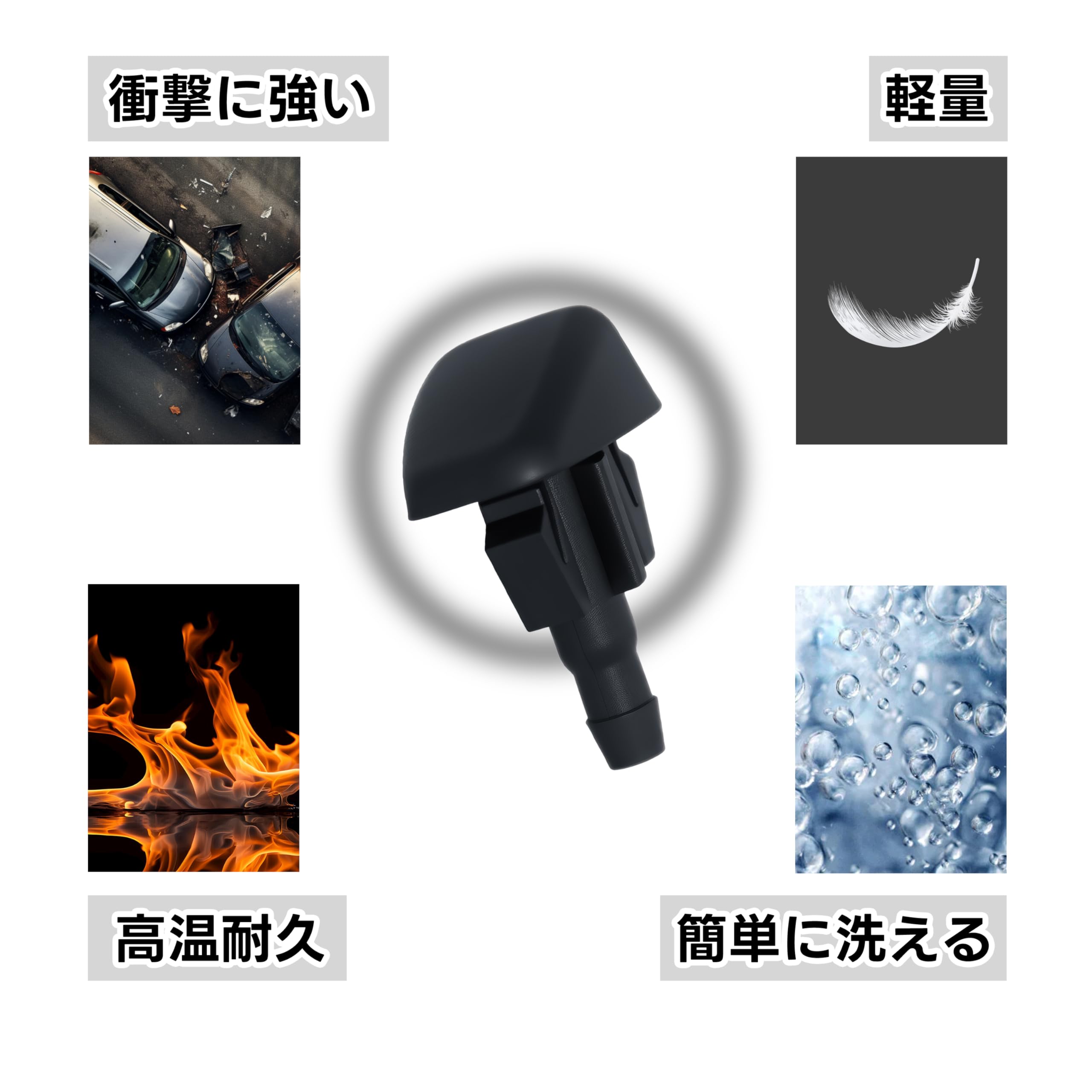 Amazon.co.jp: Oattun トヨタ 適用 ウォッシャ ノズル ウインド